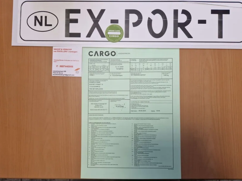 Exportverzekering en exportkentekens aanvragen  - auto verkopen voor export met exportplaten Hengelo